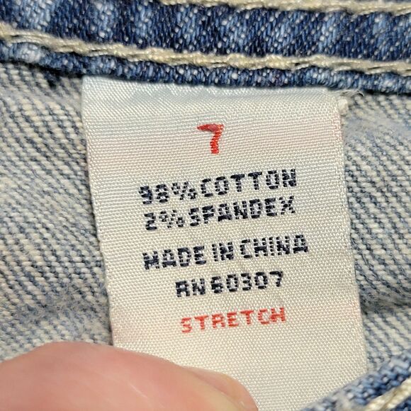 Union Bay Low Rise True Boot Light Blue Stretch Denim - Size 7 - Picture 7 of 7